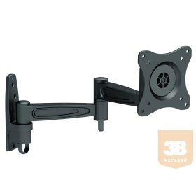   LCD fali karos konzol, 3 tengelyű VESA100x100 (karhossz: 18 + 18 + 5 = 41 cm)