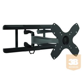   LCD fali karos konzol, kihúzható, forgatható, billenthető VESA200 (""Ollókar"", távolság a faltól: 3 - 37 cm)