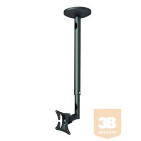   LCD mennyezeti konzol, VESA 100x100 Függesztés mértéke állítható (55-100 cm) Max. 25 kg VELCD-A200 adapterrrel kiegészíthető VESA200x200-ra