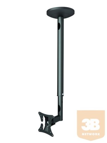 LCD mennyezeti konzol, VESA 100x100 Függesztés mértéke állítható (55-100 cm) Max. 25 kg VELCD-A200 adapterrrel kiegészíthető VESA200x200-ra