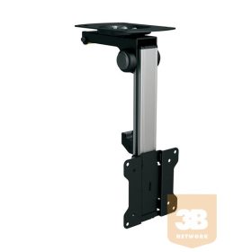   LCD mennyezeti konzol, lehajtható, forgatható, VESA 100x100 Függesztés mértéke állítható (13-26 cm) Max. 20 kg