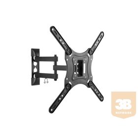   LCD fali karos konzol, 3 tengelyű, billenthető VESA200-VESA400 (Karhossz: 40cm)