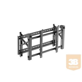   Videófal konzol pop-out funkcióval, 8 pontos finombeállítással, VESA600x400, max 70kg