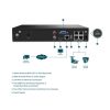 TP-LINK Video Recorder 4 csatornás POE+ + 1x2TB HDD, VIGI NVR1004H-4P-2TB