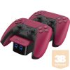 VENOM PS5 Kiegészítő Dupla Töltő állomás "Cosmic Red" Piros, VS5010