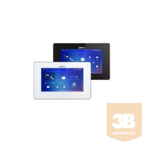 Dahua IP video kaputelefon - VTH5221DW-S2 (beltéri egység, 7" touch screen, 2 ajtó vezérlés, SD, I/O, PoE, wifi, fehér)