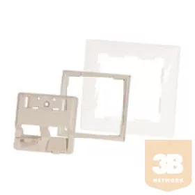   50x50 üres keret 45fokos 2RJ45 keiyston modulhoz ablakos / germán valena szűkítővel külső keret nélkül