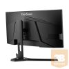 ViewSonic Monitor 34" - VX3418-2KPC (VA, 21:9, 3440x1440, 1ms, 300cd/m2, 144Hz, HDMI, DP, VESA, SPK, fekete, ívelt)