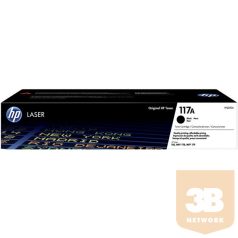 HP Toner (117A) W2070A fekete 1000/oldal Laser 150/178/179