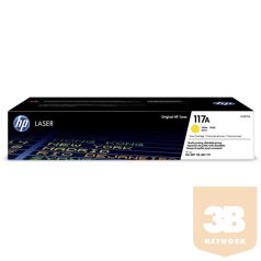 HP Toner (117A) W2072A sárga 700/oldal Laser 150/178/179