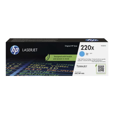 HP 220X Cyan Original LaserJet Toner Cartridge