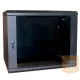 Excel WBFP18.390SGB 18U 600X390mm mély 19"-os fali rack szekrény, fekete színben