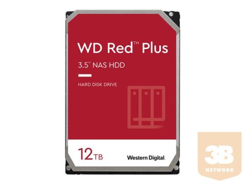 WD Red Plus 12TB SATA 6Gb/s 3.5inch 256MB cache 7200Rpm Internal HDD Bulk