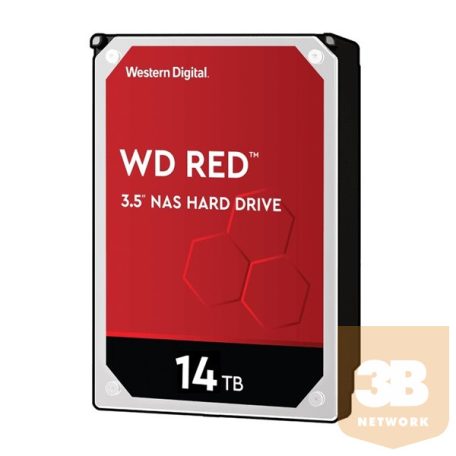 WD Red Plus 14TB SATA 6Gb/s 3.5inch 512MB Cache 5400rpm Internal 24x7 optimized for SOHO NAS Systems 1-8 Bay HDD Bulk