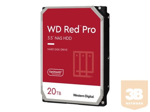 WD Red Pro 20TB 6Gb/s SATA 512MB Cache Internal 3.5inch NAS HDD bulk