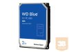 WD Blue 2TB SATA 6Gb/s HDD internal 3.5inch serial ATA 256MB cache 7200 RPM RoHS compliant Bulk