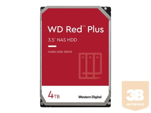 WD Red Plus 4TB SATA 6Gb/s 3.5inch Rpm5400 128MB cache Internal HDD Bulk