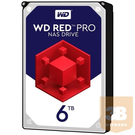 Internal HDD WD Red Pro 3.5'' 6TB SATA3 256MB 7200RPM, 24x7, NASware