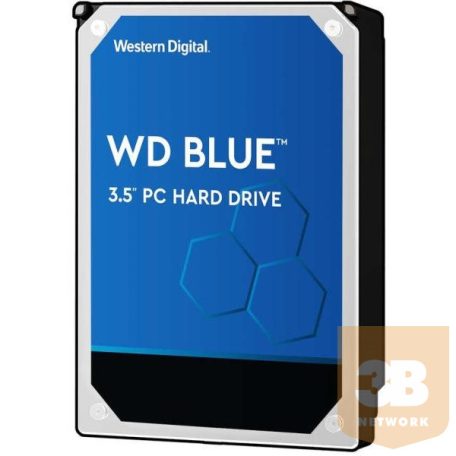 Western Digital Belső HDD 3.5" 6TB - WD60EZAZ (7200rpm, 256 MB puffer, SATA3 - Blue széria)