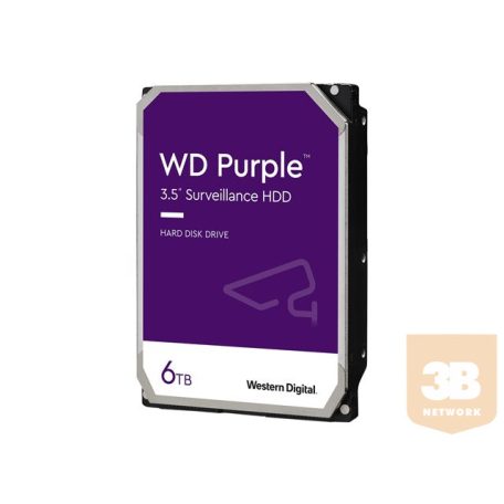 WD Purple 6TB SATA 6Gb/s CE HDD 3.5inch internal 256MB Cache Bulk