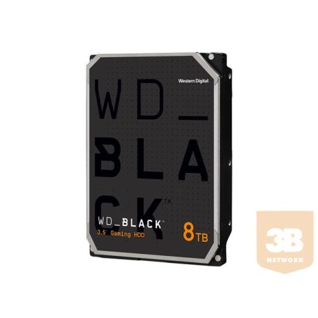 WD Desktop Black 8TB HDD 7200rpm 6Gb/s serial ATA sATA 128MB cache 3.5inch intern RoHS compliant Bulk