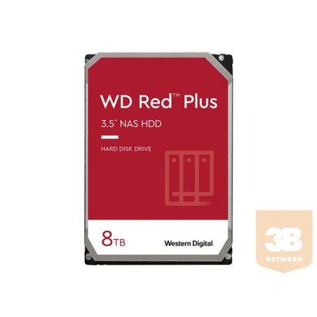 WD Red Plus 8TB SATA 6Gb/s 3.5inch 128MB cache 7200Rpm Internal HDD Bulk