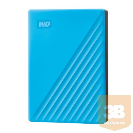 WDC WDBPKJ0040BBL-WESN Külső lemez WD My Passport, 2.5, 4TB, USB 3.2, kék