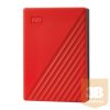 WDC WDBPKJ0040BRD-WESN Külső meghajtó WD My Passport, 2.5, 4TB, USB 3.2, piros