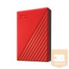 WDC WDBPKJ0040BRD-WESN Külső meghajtó WD My Passport, 2.5, 4TB, USB 3.2, piros