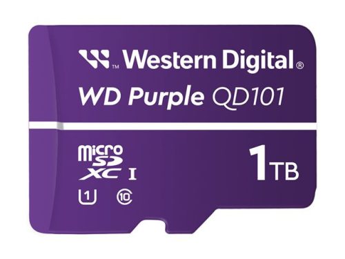 WD Purple 1TB Surveillance memóriakártya microSD kártya Class10 UHS-1