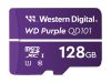 WD Purple 128GB Surveillance memóriakártya microSD kártya Class10 UHS-1