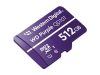 WD Purple 512GB Surveillance memóriakártya microSD kártya Class10 UHS-1