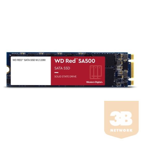 WDC WDS100T1R0B Wd Red SA500 NAS SSD 1TB M.2 SATA3 R/W:560/530 MB/s 3D NAND