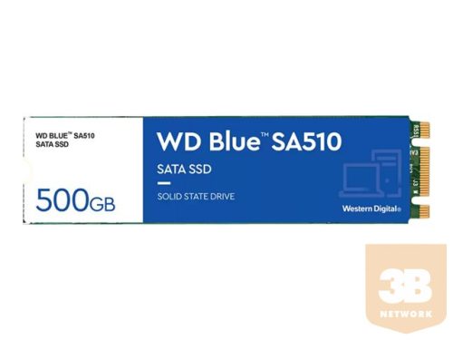 WD Blue SA510 SSD 500GB M.2 2280 SATA III 6Gb/s internal single-packed