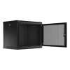 LANBERG Wall mount cabi19inch 9U 600x450 mesh door black flat pack