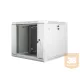 Lanberg 19'' fali rack szekrény 9U 600x600mm szürke (üvegajtó)