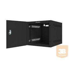   LANBERG fali rack szekrény 10" 4U 280x310 black with metal door flat pack
