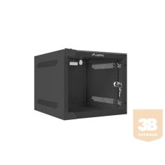Lanberg fali rack szekrény 10'' 4U 280X310 fekete