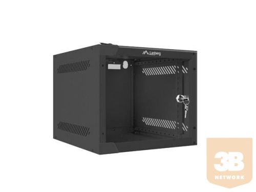 Lanberg fali rack szekrény 10'' 4U 280X310 fekete