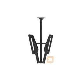   "Plazma mennyezeti billenthető és forgatható konzol, dupla fogadó felülettel (2 db plazma függesztéséhez)