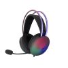 White Shark FIREFLY-B, GH-2342-B gamer fejhallgató, fekete/RGB, (3.5 Jack)