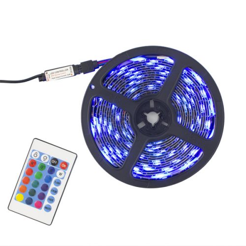 White Shark HELIOS-5 RGB SMD 0505 LED tekercs, 5m, IP65, távirányítóval