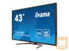 IIYAMA X4373UHSU-B1 43inch UW VA 3840x2160 UHD 400cd/m2 3ms HDR400 2xHDMI DP USB-HUB PBP PIP Remote control Speakers