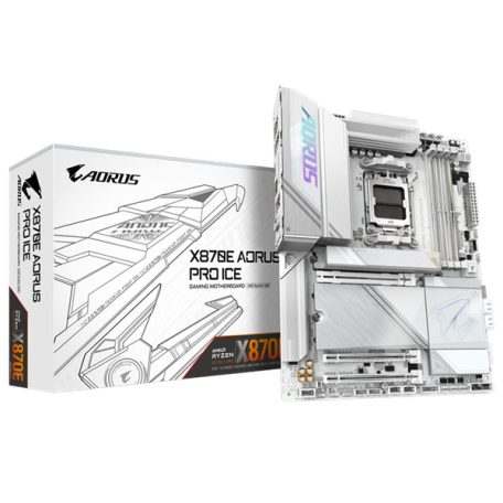 GIGABYTE Alaplap AM5 X870E AORUS PRO ICE AMD X870, ATX