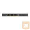 ZYXEL Switch 24x Gigabit POE + 4x 10G SFP+ hybird mode, standalone or NebulaFlex Cloudt Menedzselhető (375W POE)