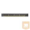 ZYXEL Switch 48x Gigabit POE + 4x 10G SFP+ hybird mode, standalone or NebulaFlex Cloudt Menedzselhető (375W POE)