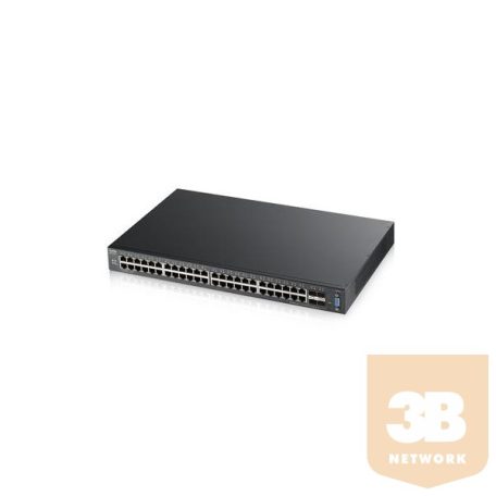 ZYXEL Switch 48x1000Mbps + 4x10GbE SFP+ port L2+ Menedzselhető