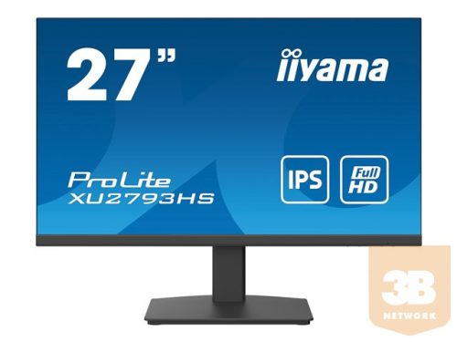 IIYAMA XU2793HS-B5 27inch IPS 1920x1080 300cd/m2 4ms HDMI DP