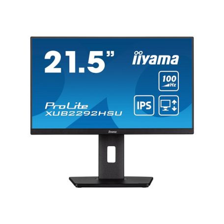 IIYAMA XUB2292HSU-B6 21.5inch ETE IPS FHD 100Hz 250cd/m2 0.4ms HDMI DP USB-HUB 4x3.2 Speakers