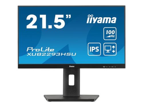 IIYAMA XUB2293HSU-B6 21.5inch ETE IPS FHD 100Hz 250cd/m2 1ms Speakers HDMI DP MPRT USB 2x2.0 FreeSync 15cm Height Adj.